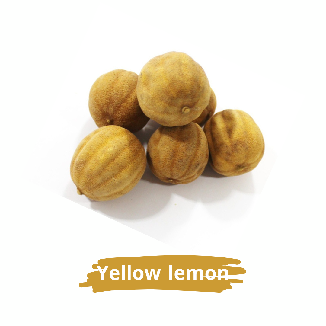 الليمون الأصفر المجفف
